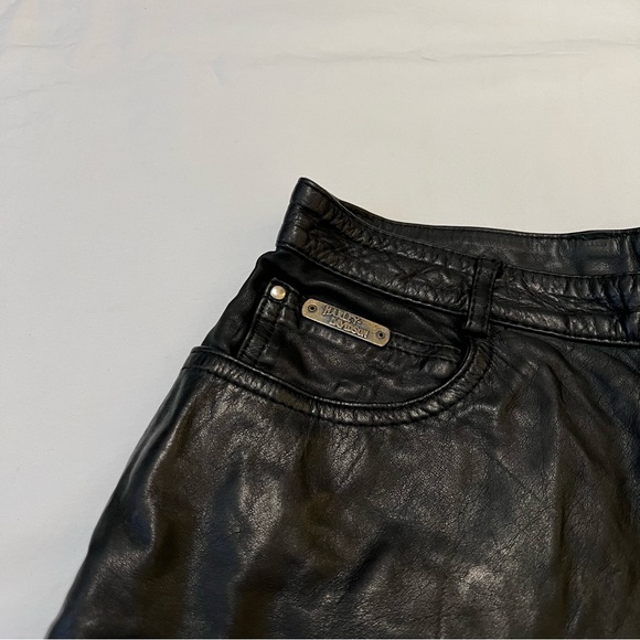 Vintage Harley Davidson Leather Shorts - Picture 4 of 8
